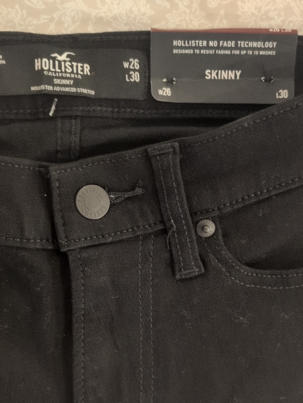Hollister Men's Skinny Jeans - Black